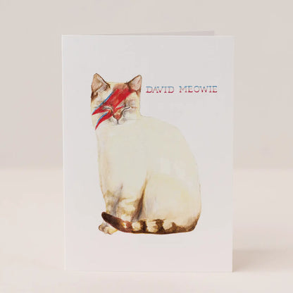 David Meowie Card