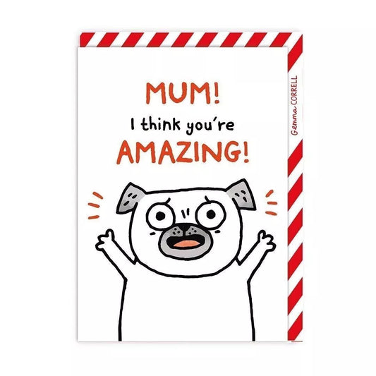 Mum I Think You're Amazing Card