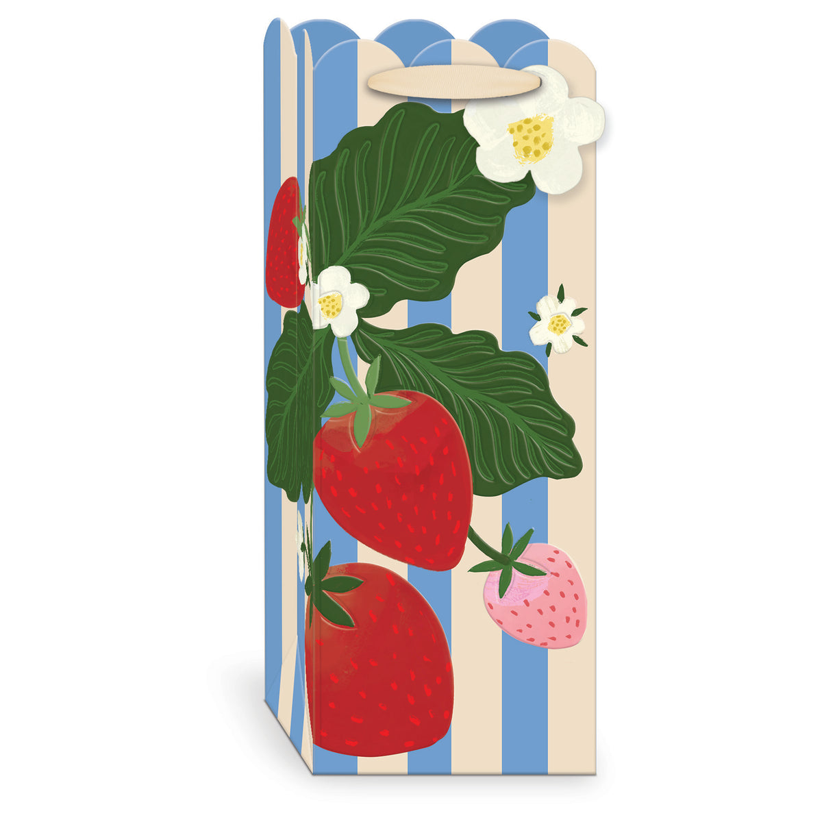 Fruit & Fleur Strawberries Wine Bag