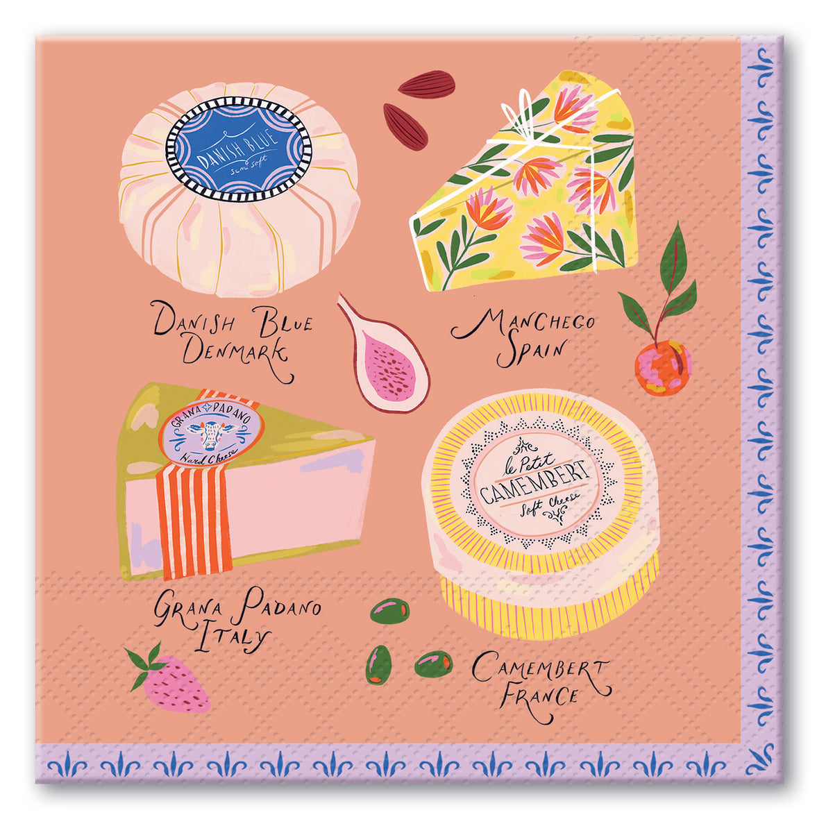 Sip & Savor Beverage Napkin Cheese