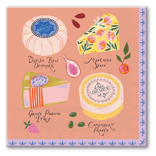 Sip & Savor Beverage Napkin Cheese