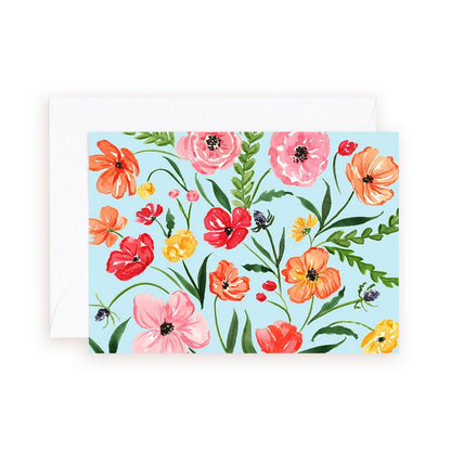 Poppies Flower Enclosure Card