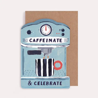 Coffee Machine Birthday Card