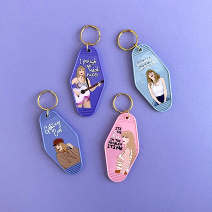 K9 Taylor Swift Bejeweled Motel Keychain