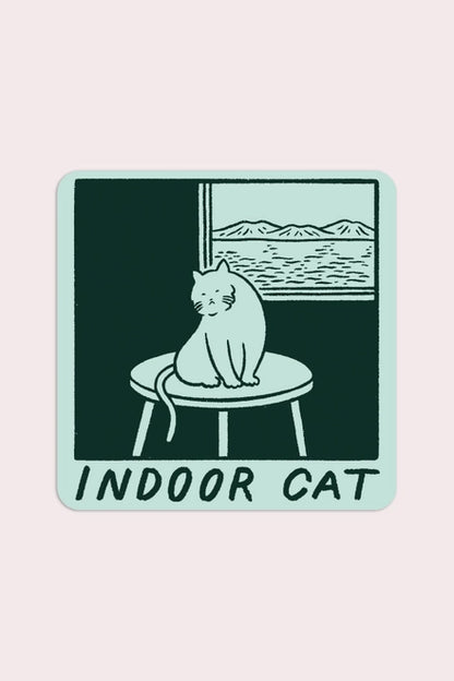 S145 Indoor Cat (Satoshi) Vinyl Sticker