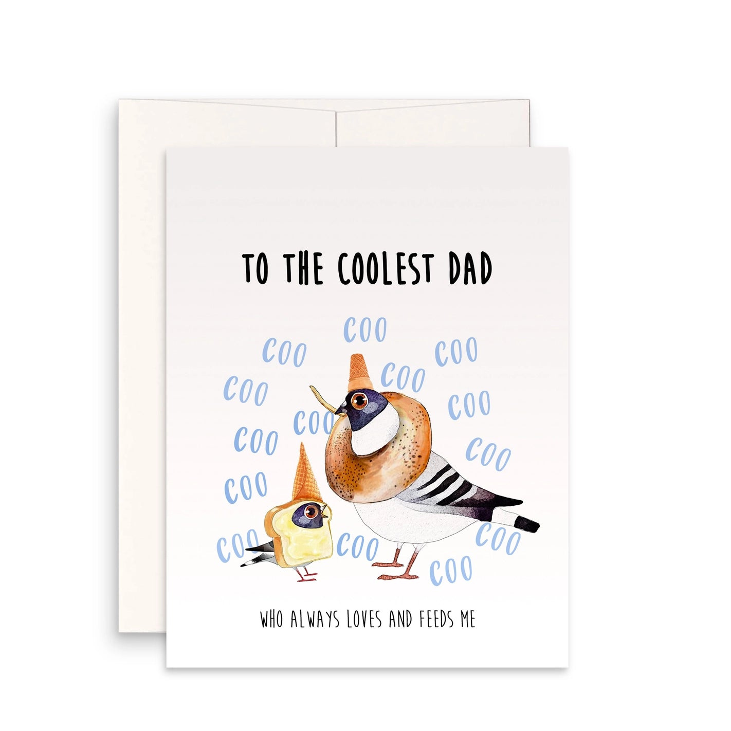 Pigeon Coo Dad Card