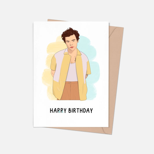 Harry Styles Happy Birthday Greeting Card