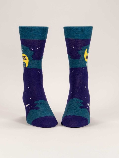 Men's Crew Socks Big Space Nerd