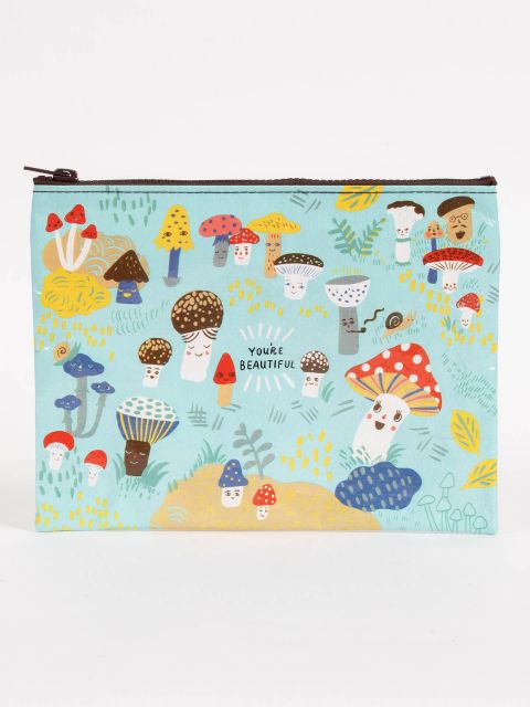 Zipper Pouch Cute Lil Mushrooms