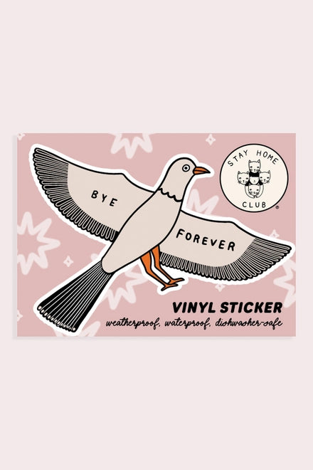 S78 Bye Forever (Bird) Vinyl Sticker