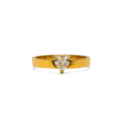 Amor Heart CZ Ring