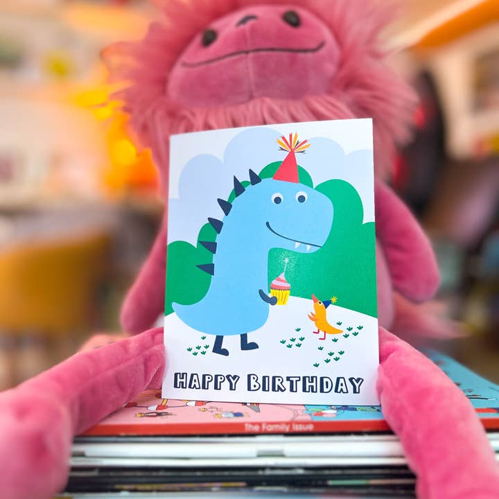 Happy Birthday Dinosaur Greeting Card