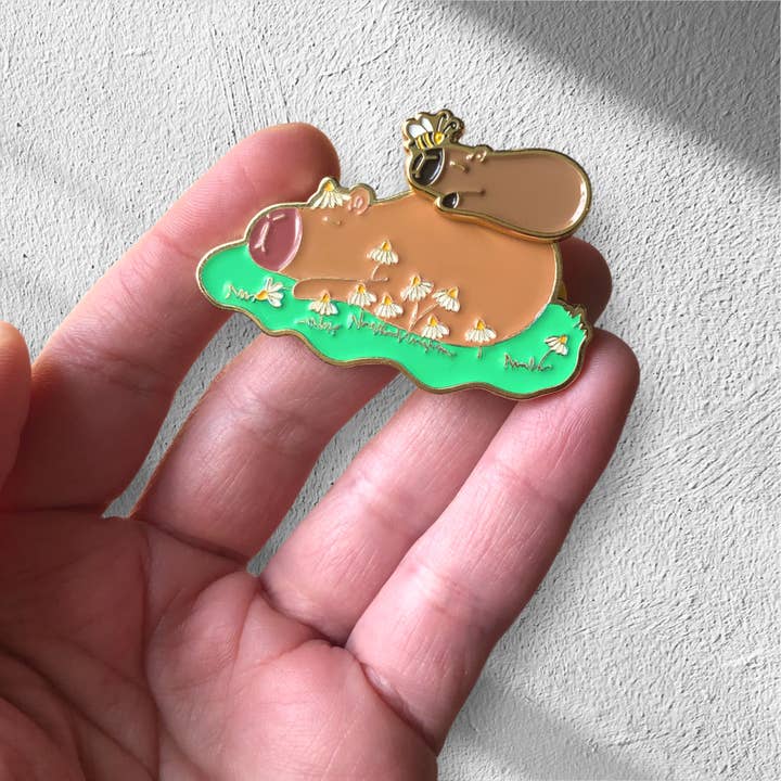 @34 Capybarbaras Enamel Pin