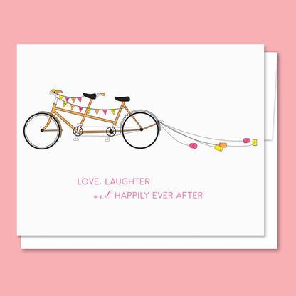 Wedding Bike Letterpress Card