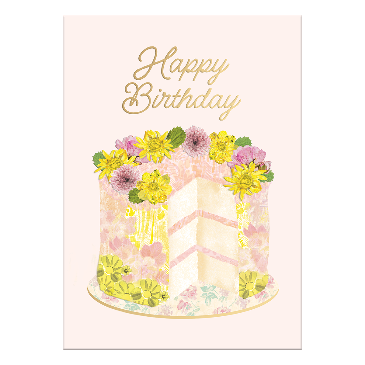 Birthday Collage Cake Greeting Card