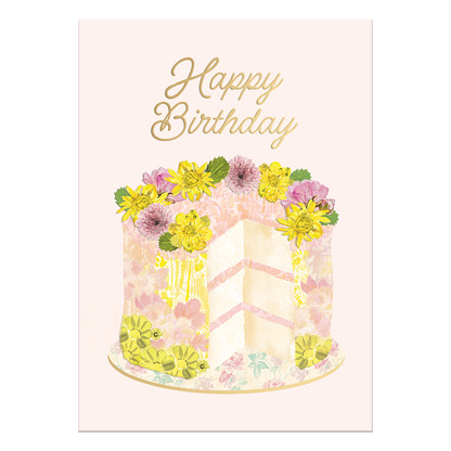 Birthday Collage Cake Greeting Card