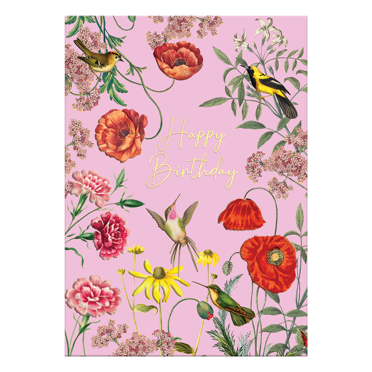 Birthday Birds Greeting Card