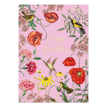 Birthday Birds Greeting Card