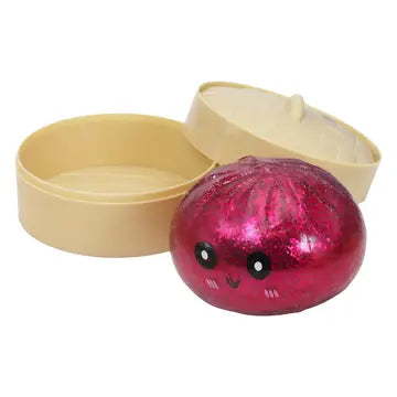 Metallic Glitter Bao Bun Dumpling Squishy Toy