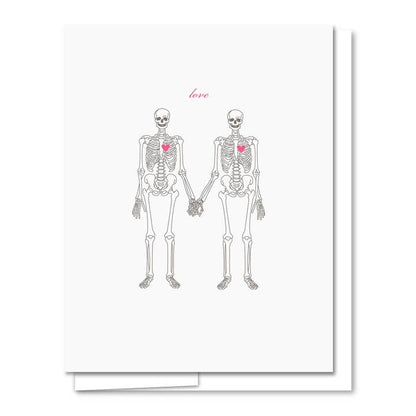 Skeletons Letterpress Card