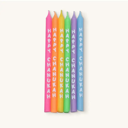 Chanukah Candles "Happy Chanukah" Multi Colour