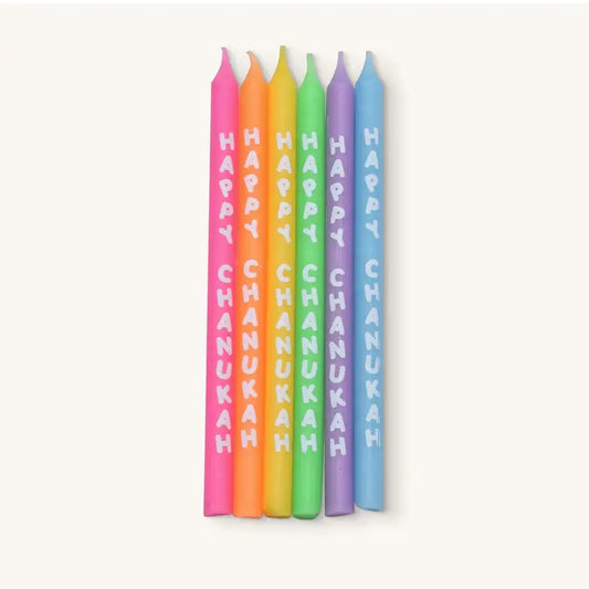 Chanukah Candles "Happy Chanukah" Multi Colour