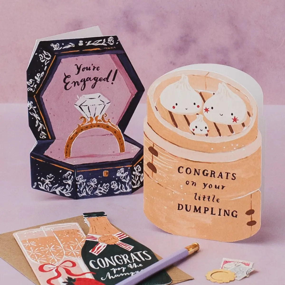 Dumpling New Baby Card