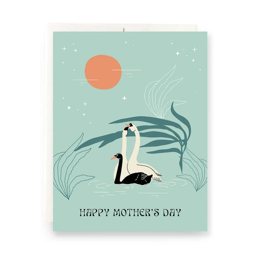 Swans Mother's Day Greeting Card