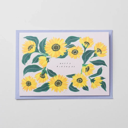 Happy Birthday - Sunflower Card