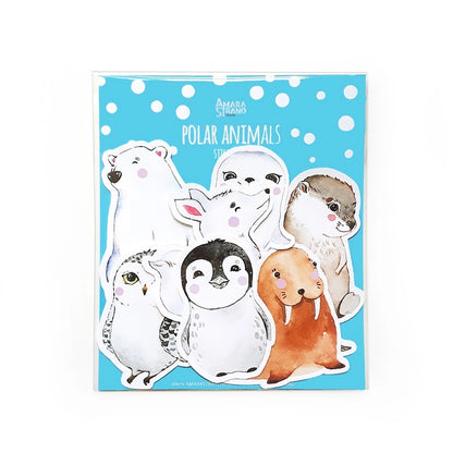 Polar Animal Sticker Set