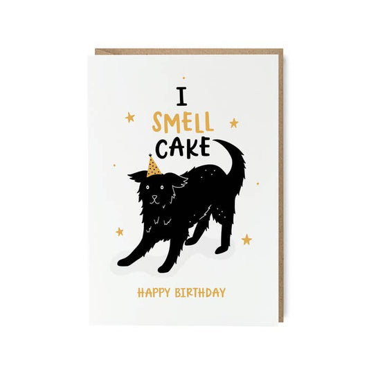 I Smell Cake Funny Dog Birthday Card