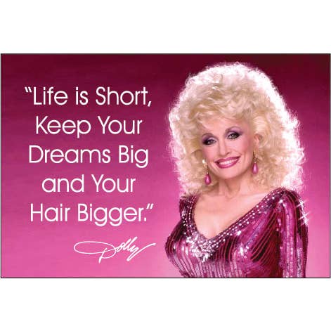 Life Is Short, Keep Your Dreams Big Magnet