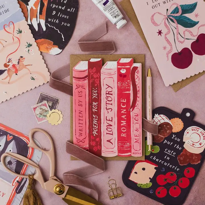 Love Story Books Card