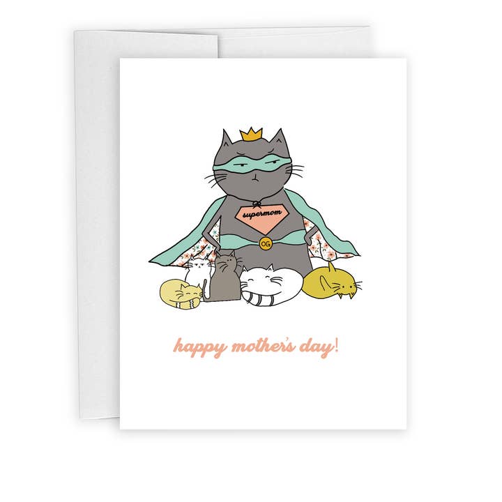 Supercat Mother's Day Card