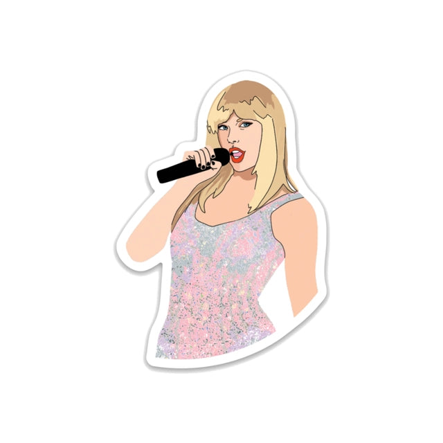 Taylor Swift Pink Outfit Die Cut Fridge Magnet