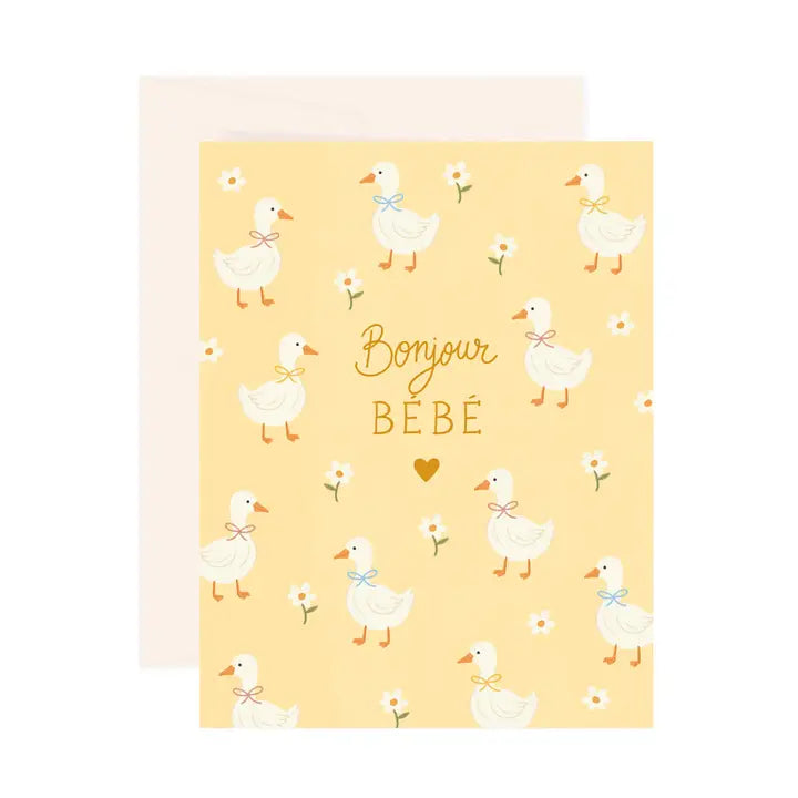 Bonjour Bebe Card