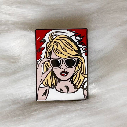 @71 1989 T Swift Pop Art Enamel Pin