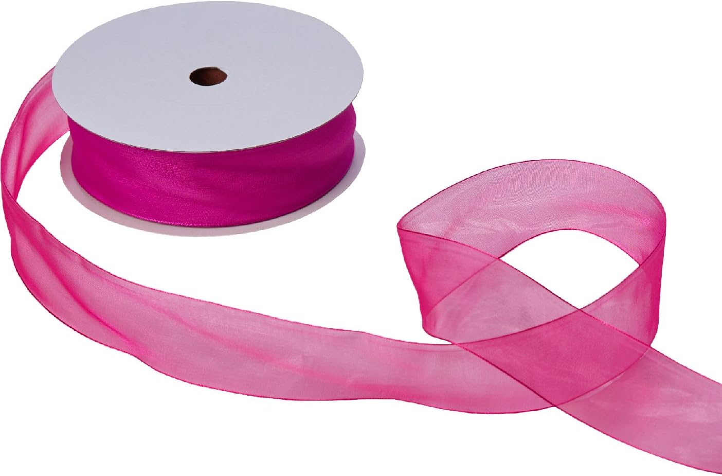 Solid Sheer Ribbon 1 1/2" Magenta