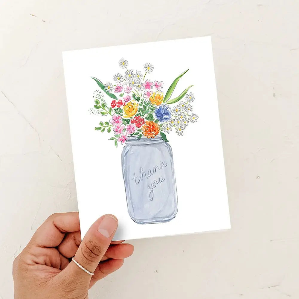 Wild Flower Thank You Card