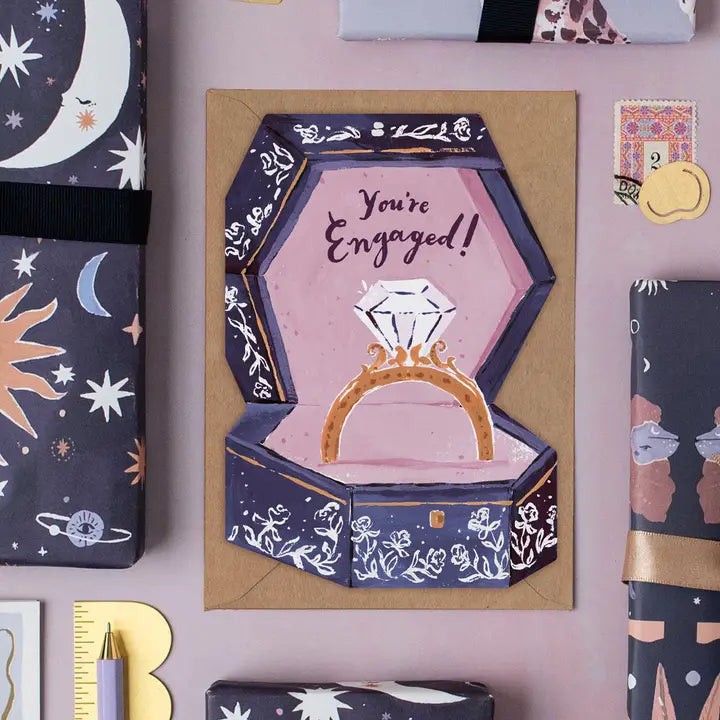 Engagement Ring Box Card