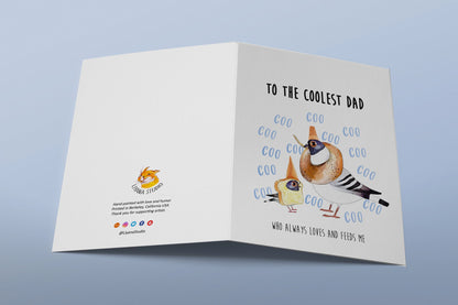 Pigeon Coo Dad Card