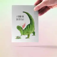 Trex Easter Egg Hunt Easter Card