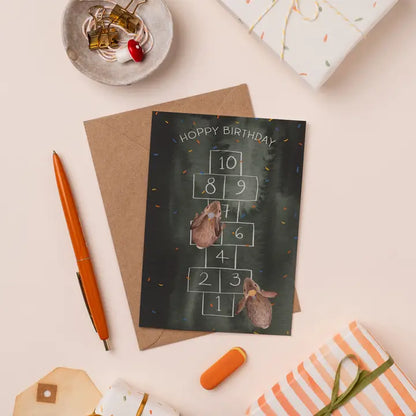 Hoppy Birthday Card