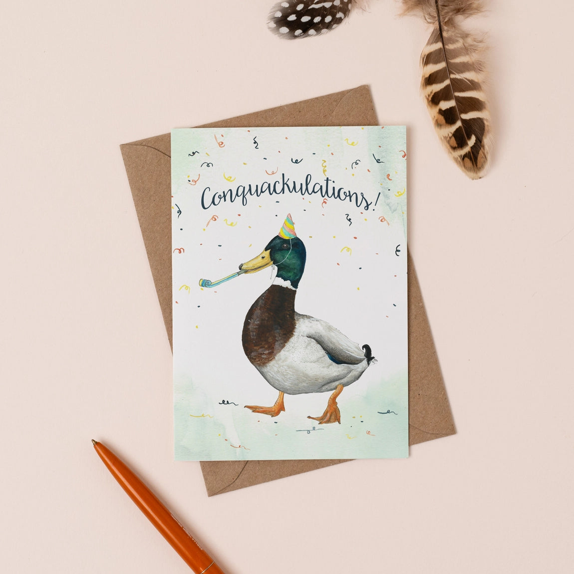 Conquackulations Card