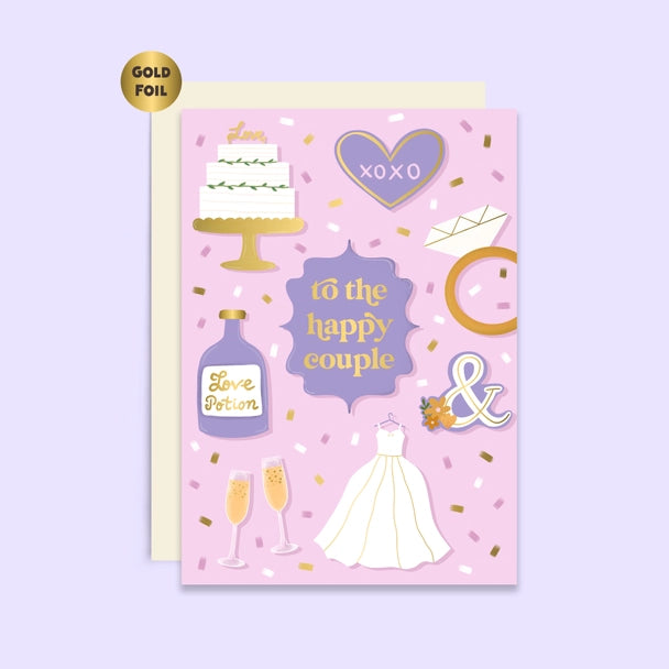To The Happy Couple Wedding Card