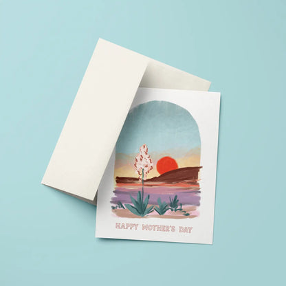 Desert Sunset Mother's Day Greeting Card