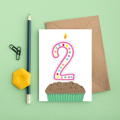 2nd Birthday Greeting Card