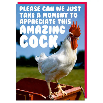 Appreciate This Amazing Cock Greeting Card