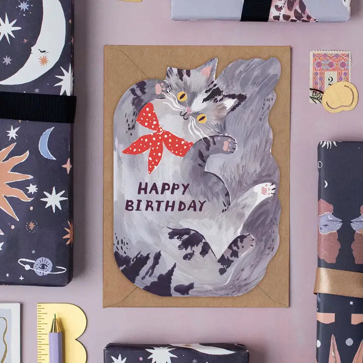 Bandana Cat Birthday Card