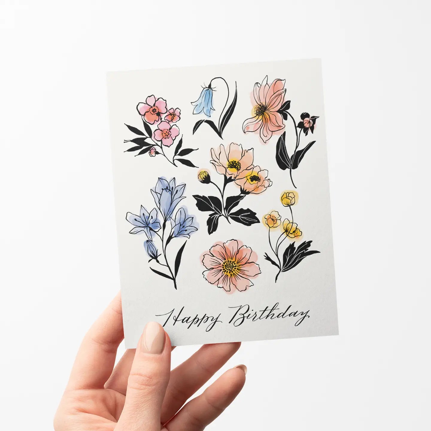 Scottish Floral Birthday Greeting Card